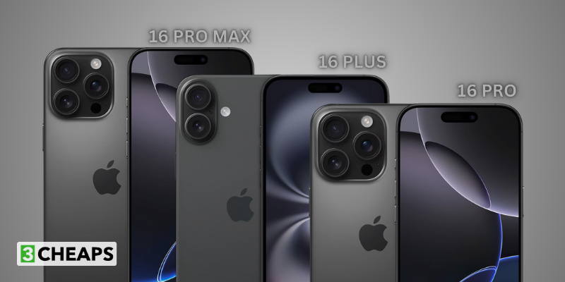 Comparație între iPhone 16 Pro Max, iPhone 16 Plus și iPhone 16 Pro